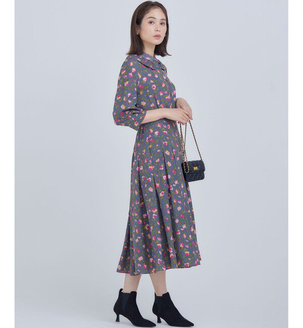 組曲「カッティングローズプリント ワンピース」|ワンピース|