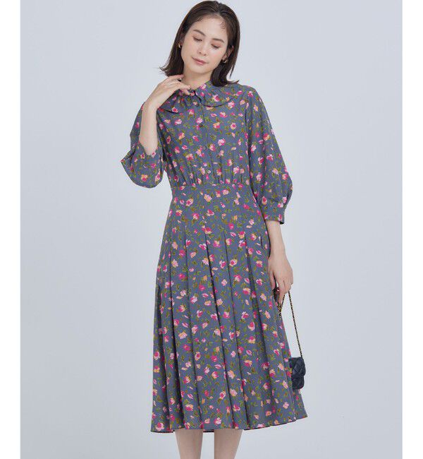 組曲「カッティングローズプリント ワンピース」|ワンピース|