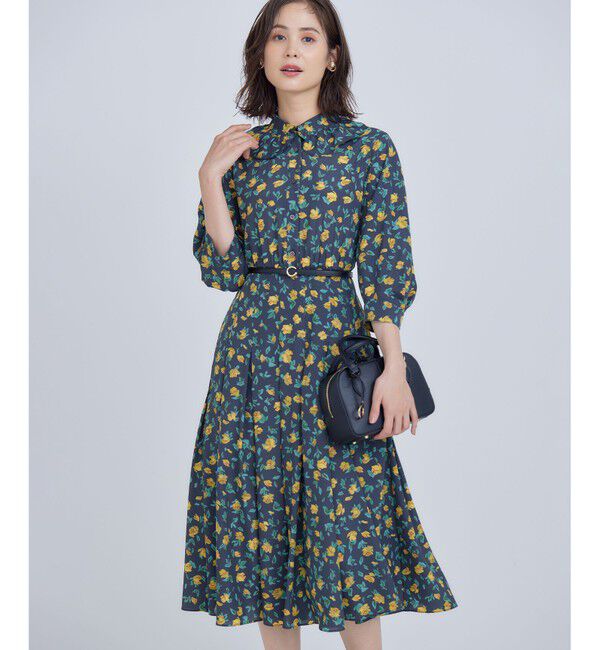 組曲「カッティングローズプリント ワンピース」|ワンピース|イエロー系5