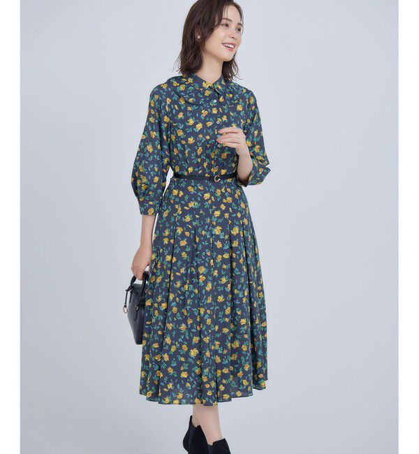 組曲「カッティングローズプリント ワンピース」|ワンピース|