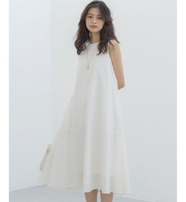 組曲「【WEB限定・新色追加】エンブロイダリーレースノースリーブ ワンピース」|ワンピース|