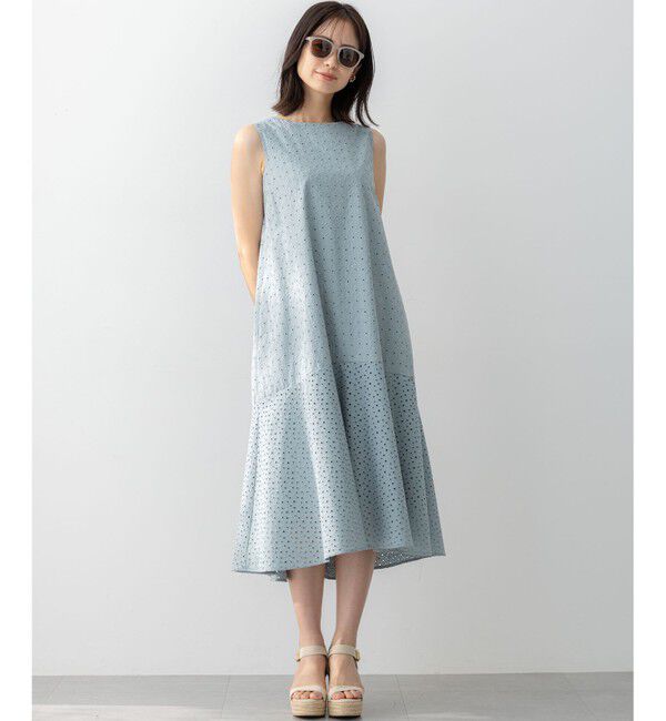 組曲「【WEB限定・新色追加】エンブロイダリーレースノースリーブ ワンピース」|ワンピース|