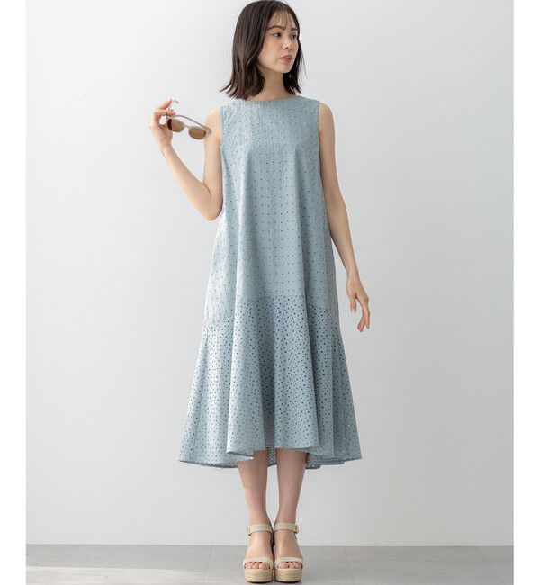 組曲「【WEB限定・新色追加】エンブロイダリーレースノースリーブ ワンピース」|ワンピース|