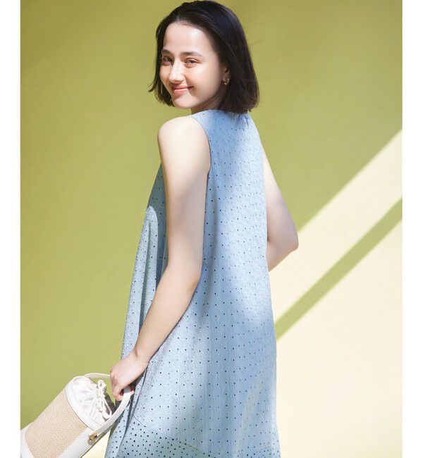 組曲「【WEB限定・新色追加】エンブロイダリーレースノースリーブ ワンピース」|ワンピース|