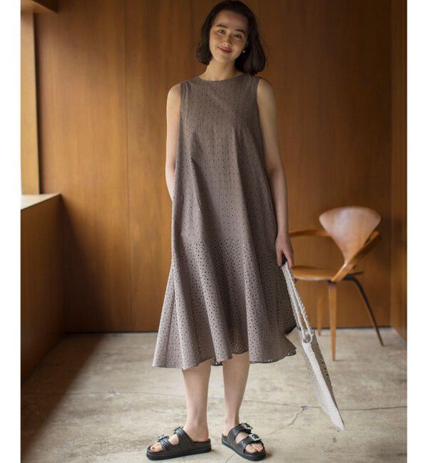 組曲「【WEB限定・新色追加】エンブロイダリーレースノースリーブ ワンピース」|ワンピース|