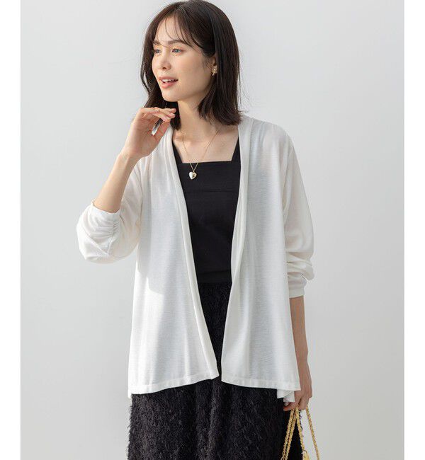 組曲「【WEB限定】ドレープジャージー カーディガン」|カーディガン|