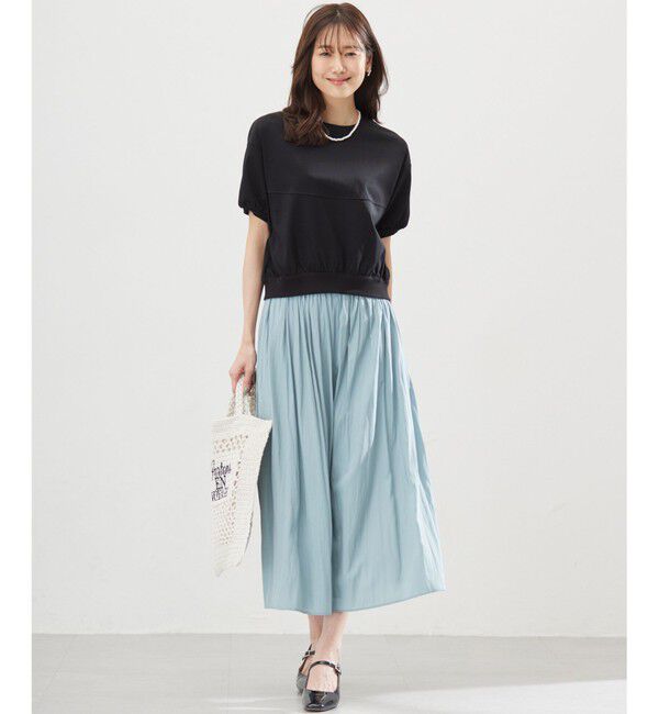 組曲「【春夏のNEWカラー登場】ギャザーライトデシン パンツ」|その他|