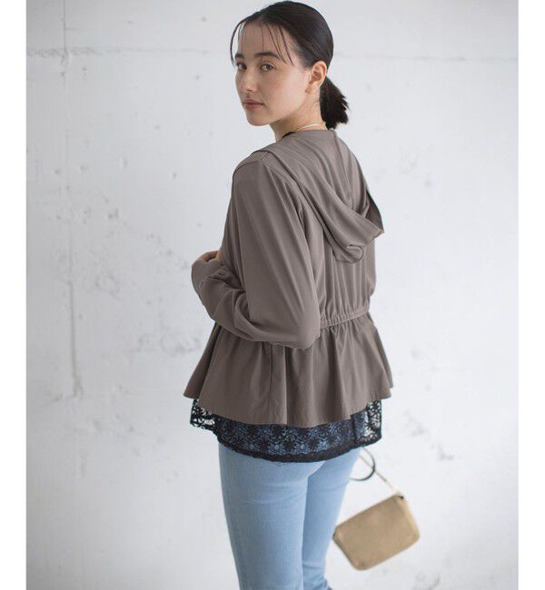 組曲「【WEB限定】ラッシュガード ペプラムパーカー」|パーカー|