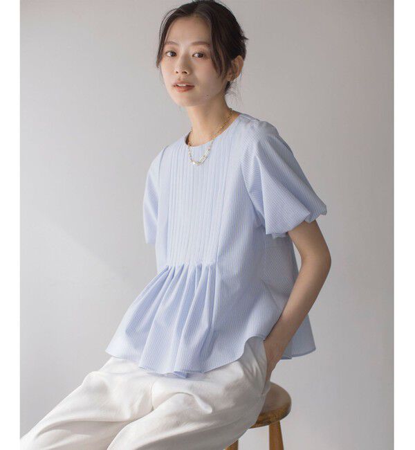 組曲「ドライタッチペプラム ブラウス」|シャツ・ブラウス|ﾌﾞﾙｰｽﾄ