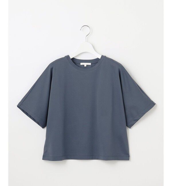 自由区「【洗える】ハイカウントクロップド丈 カットソー」|Tシャツ・カットソー|