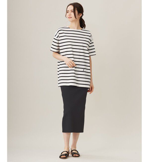 自由区「【洗える】リブストレッチタイト スカート」|スカート|