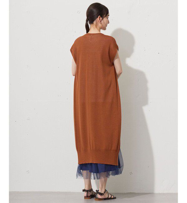 自由区「【カタログ掲載・洗える】ペーパーブレンドニット ジレ」|ベスト・ジレ|