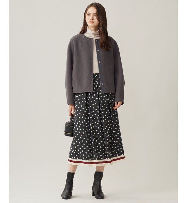 自由区「【洗える】ソフトウールハイゲージハイネック ニット」|ニット・セーター|