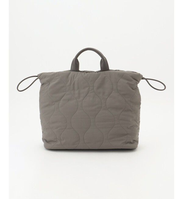 自由区「パディングキルトドロスト バッグ」|トートバッグ|カーキ