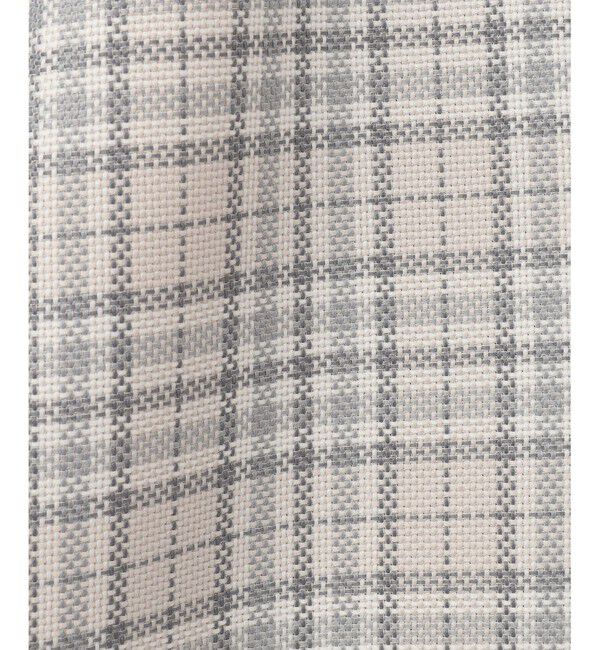 自由区「【洗える】オルタネートチェック コート」|ステンカラーコート|