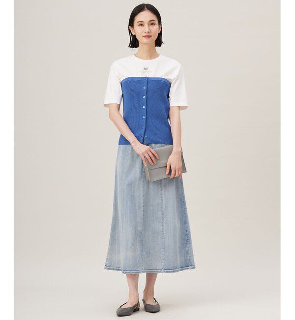 自由区「【洗える】ドライコットンハイゲージニット ビスチェ」|その他|