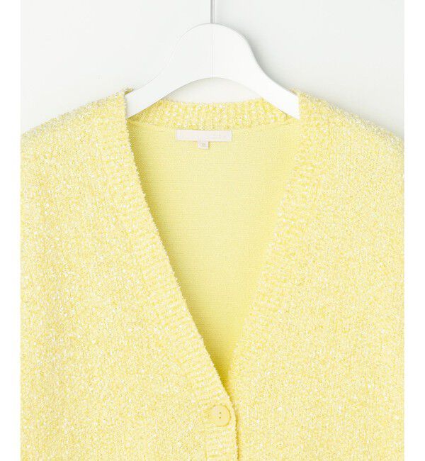 自由区「ブークレミックスツイードニット カーディガン」|カーディガン|