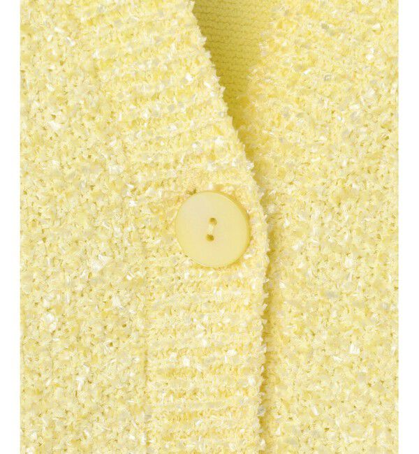 自由区「ブークレミックスツイードニット カーディガン」|カーディガン|