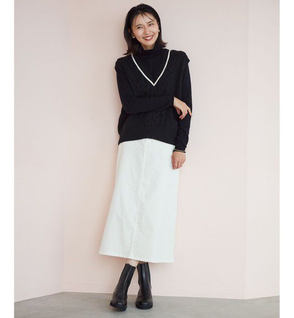 23区「【洗える】スムージーコットン シアー ニット」|ニット・セーター|