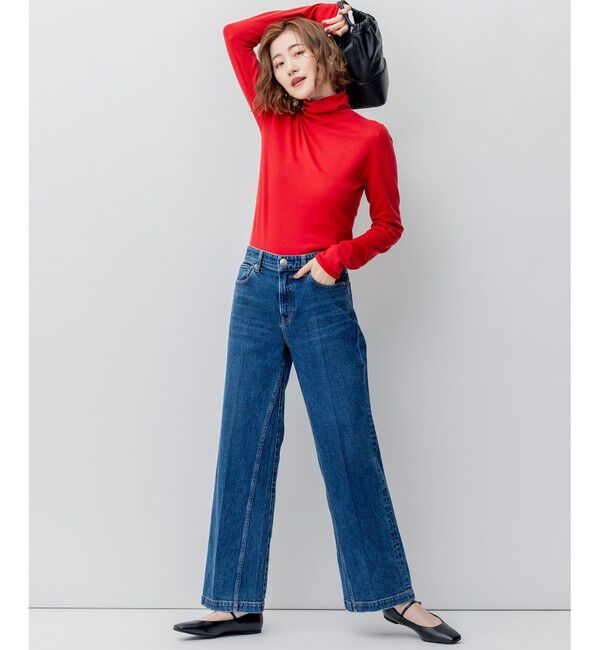 23区「【洗える】スムージーコットン シアー ニット」|ニット・セーター|