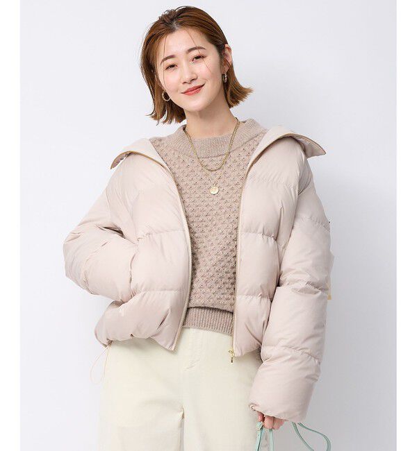 23区「【洗える】シレータフタ コンパクト ダウンコート」|ダウン|ベージュ系