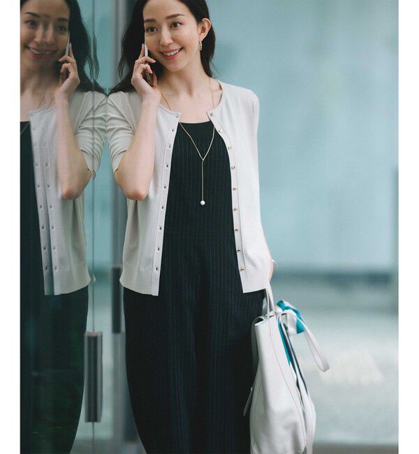 23区「【CLASSY.6月号掲載/洗える】リネンレーヨンストレッチ サロペット」|オールインワン|