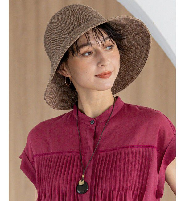 23区「【UVカット/洗える】ペーパー ブレード ハット」|ハット|ﾀﾞｰｸﾌﾞ