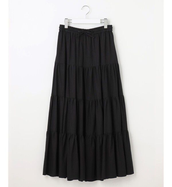 23区「【SLOW/一部店舗限定】ブライトリネン  ティアード スカート」|スカート|