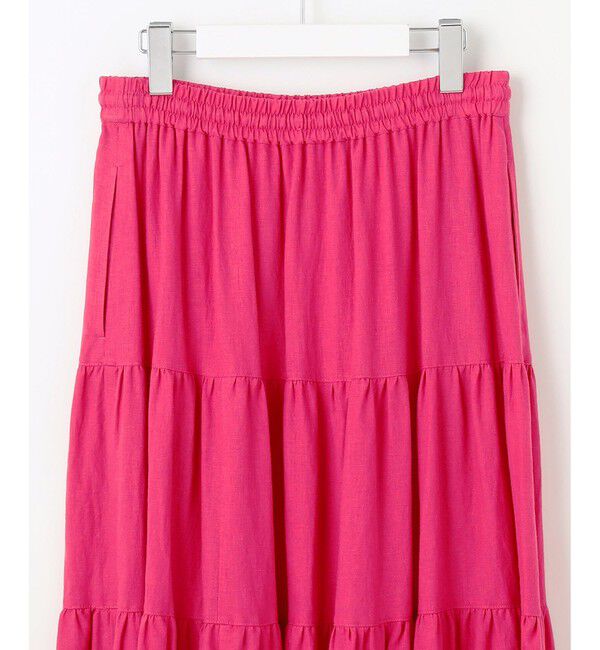 23区「【SLOW/一部店舗限定】ブライトリネン  ティアード スカート」|スカート|