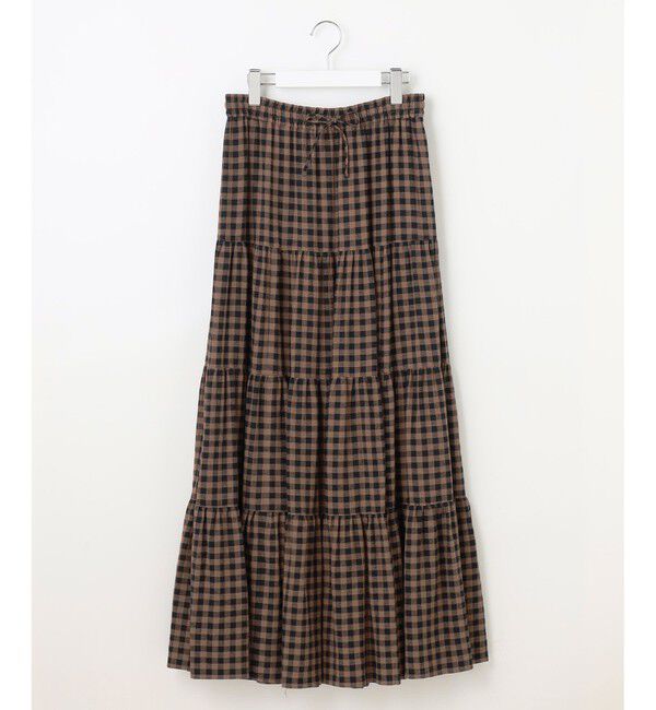 23区「【SLOW/一部店舗限定】ブライトリネン  ティアード スカート」|スカート|