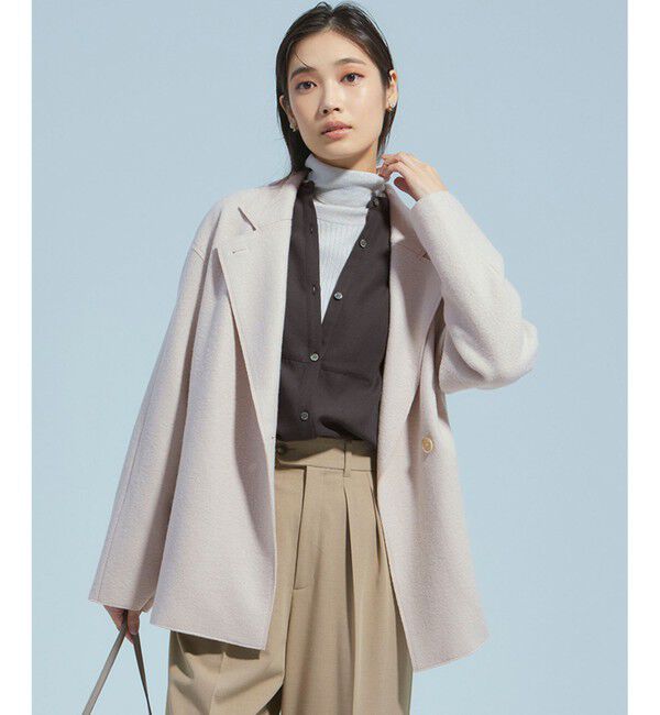 23区「コンプレストパイル ライトアウター」|その他|ベージュ系