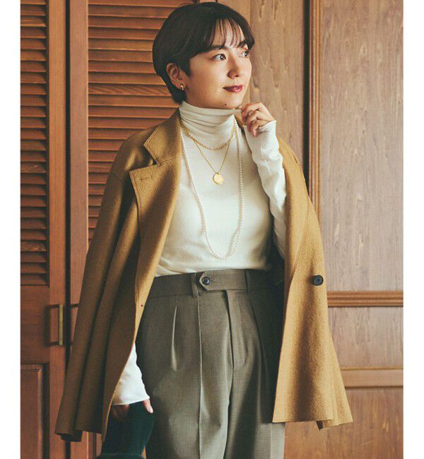 23区「コンプレストパイル ライトアウター」|その他|キャメル系