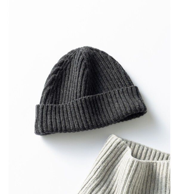 23区「【洗える】カシミヤブレンド ニット帽」|ニット帽|グレー系