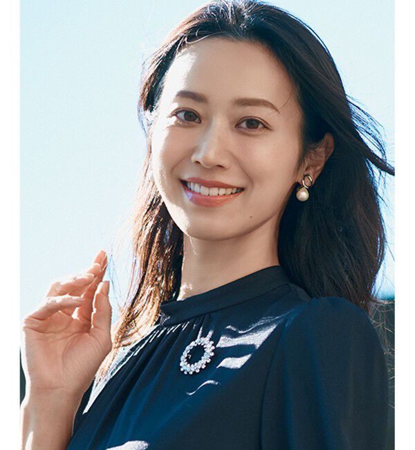 23区「【VERY3月号掲載】ビジュー サークル ブローチ」|ブローチ・コサージュ|シルバー系