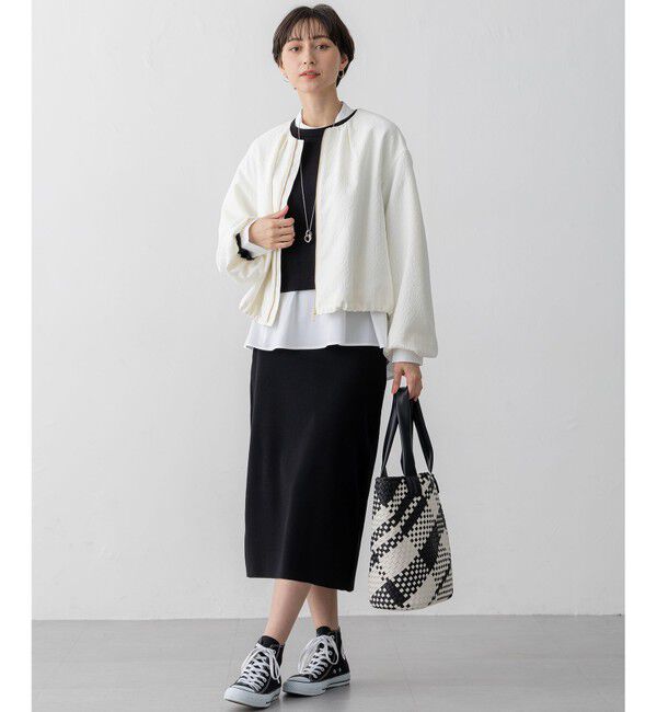 23区「【洗える】コンフォートストレッチ ニット タイト スカート」|スカート|