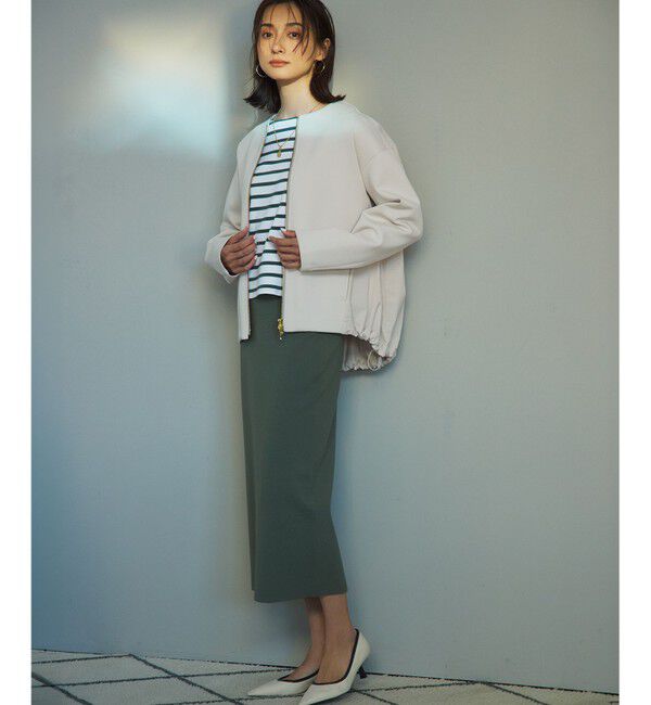 23区「【洗える】コンフォートストレッチ ニット タイト スカート」|スカート|