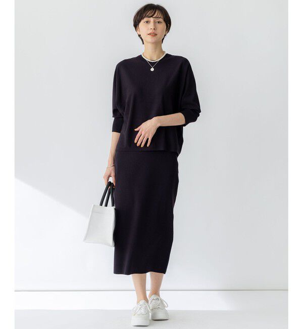 23区「【洗える】コンフォートストレッチ ニット タイト スカート」|スカート|