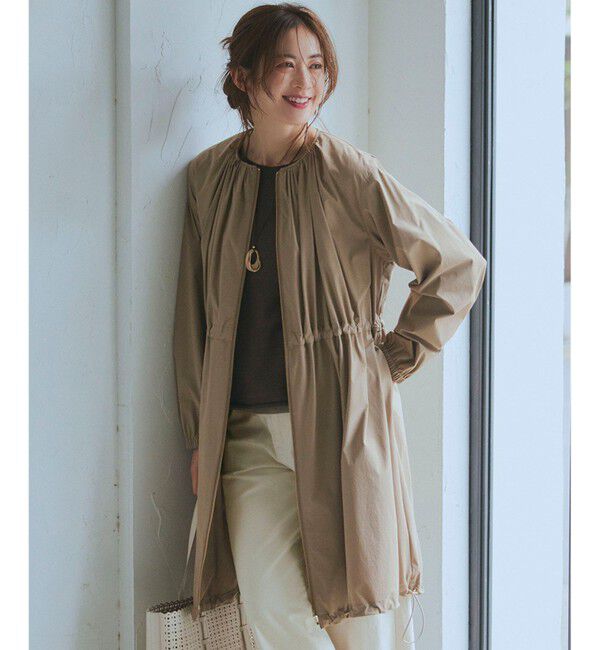 23区「【撥水加工】ナイロン2WAYストレッチ ロングアウター」|その他|ブラウン系
