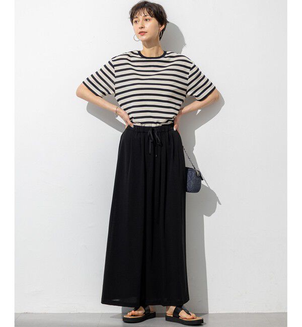 23区「【洗える】シアーフライスボーダー Tシャツ」|Tシャツ・カットソー|