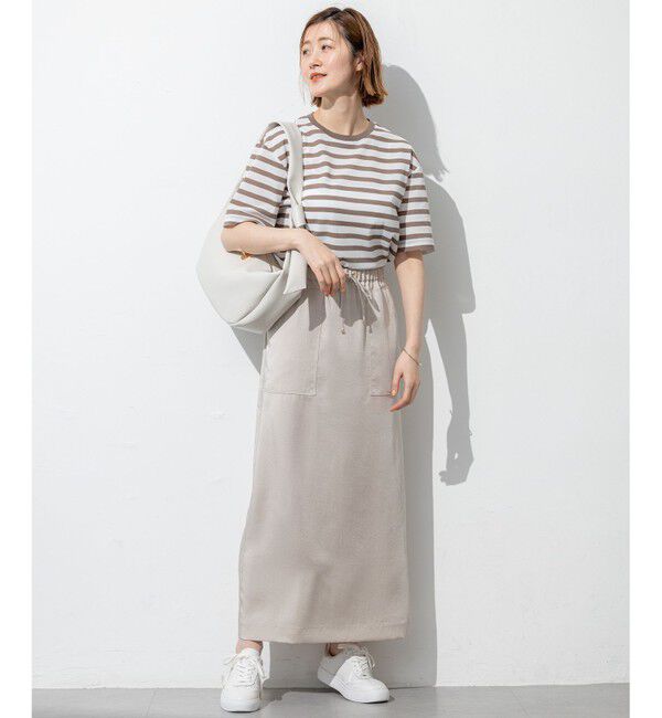 23区「【洗える】シアーフライスボーダー Tシャツ」|Tシャツ・カットソー|