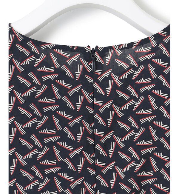 23区「【洗える】エスパドリーユ プリント ブラウス」|シャツ・ブラウス|