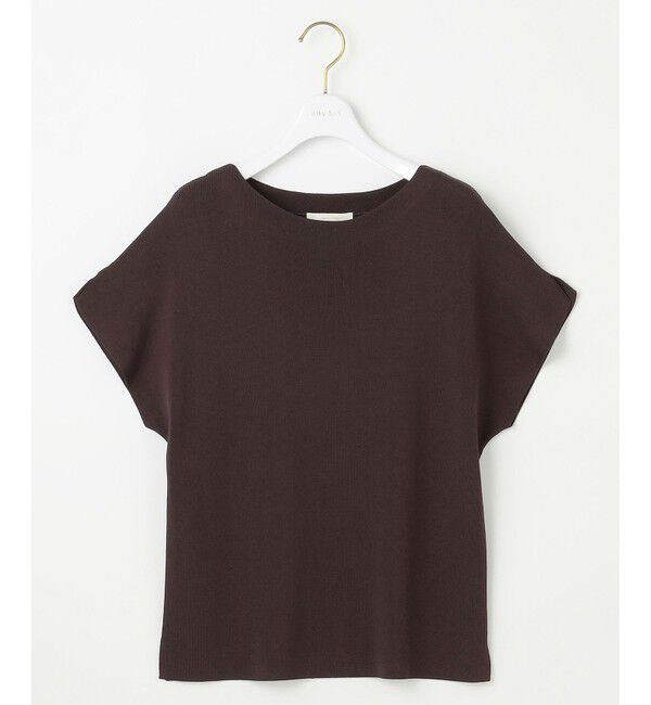 ANY SIS「【接触冷感・UVカット・洗える】ビューティクール フレンチ ニットＴ」|ニット・セーター|