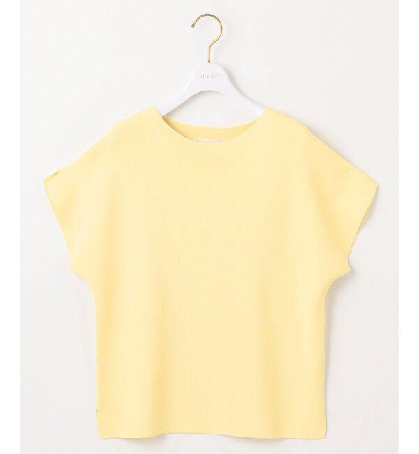 ANY SIS「【接触冷感・UVカット・洗える】ビューティクール フレンチ ニットＴ」|ニット・セーター|