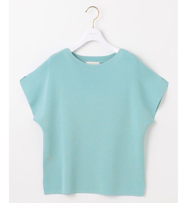 ANY SIS「【接触冷感・UVカット・洗える】ビューティクール フレンチ ニットＴ」|ニット・セーター|