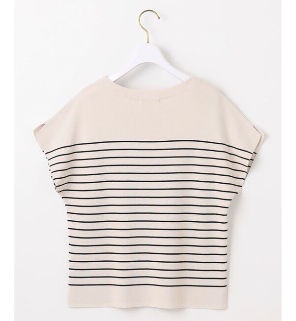 ANY SIS「【接触冷感・UVカット・洗える】ビューティクール フレンチ ニットＴ」|ニット・セーター|