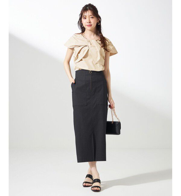 any SiS「【洗える】ツイストフロント ブラウス」|シャツ・ブラウス|