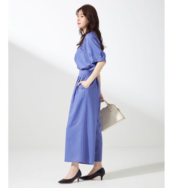 ANY SIS「【接触冷感・UVカット・速乾】スムージーポリエステルタックフレア パンツ」|その他|