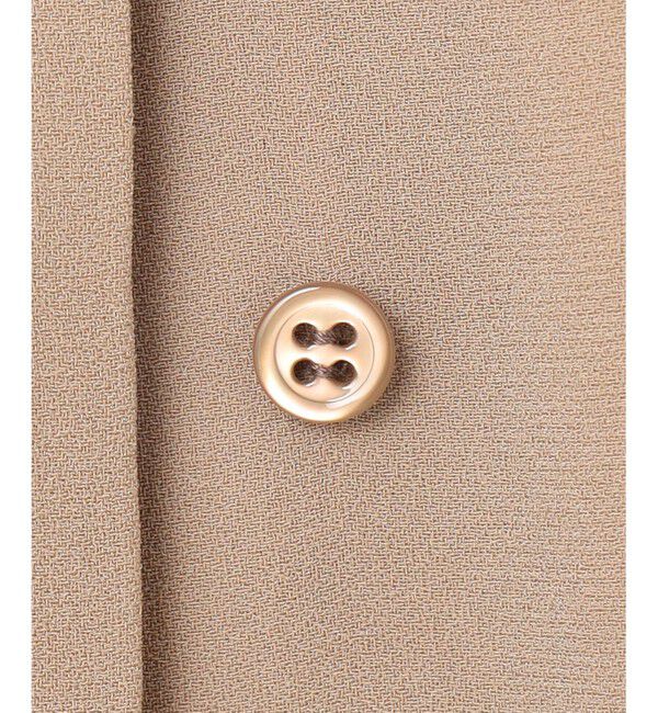 BEIGE,「【洗える】FLEUR / フロントボタンノースリーブブラウス」|シャツ・ブラウス|