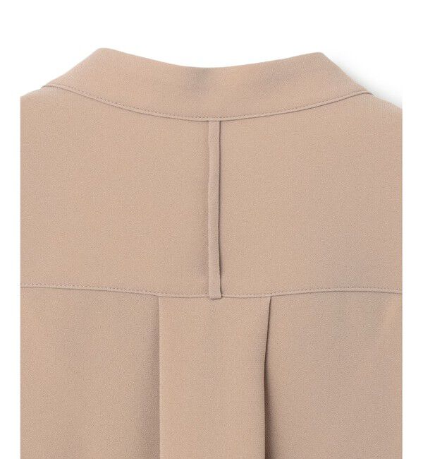 BEIGE,「【洗える】FLEUR / フロントボタンノースリーブブラウス」|シャツ・ブラウス|