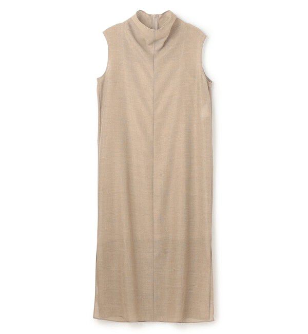 BEIGE,「【洗える・吸水速乾・防シワ・eclat 7・8月号掲載】LIATRIS / オフタートルノースリーブワンピース」|ワンピース|